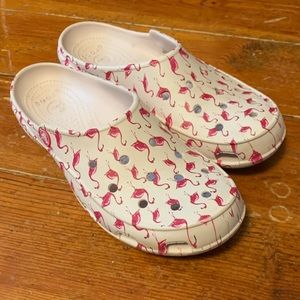 Pink Flamingo Crocs